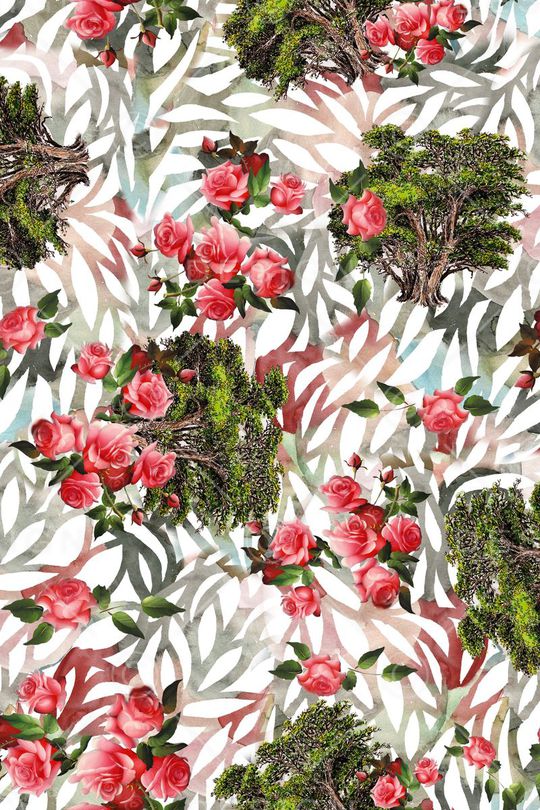 花卉印花华亿平台图片