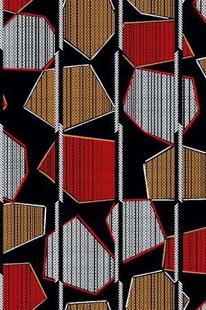 不规则几何印花华亿平台图片