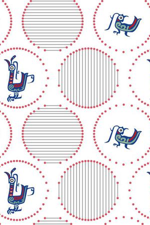 凤鸟印花华亿平台图片