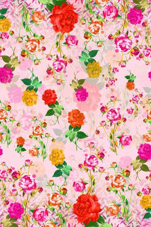 手绘印花华亿平台图片