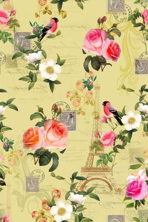 沙发布（花卉）印花华亿平台图片