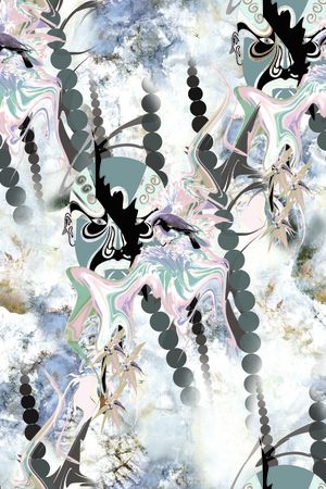 中国风。脸谱印花华亿平台图片