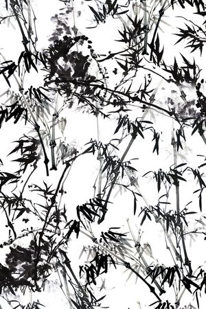 墨竹印花华亿平台图片