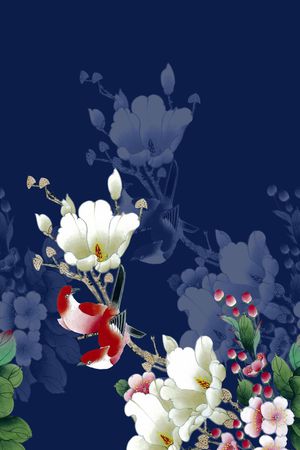 旗袍印花华亿平台图片