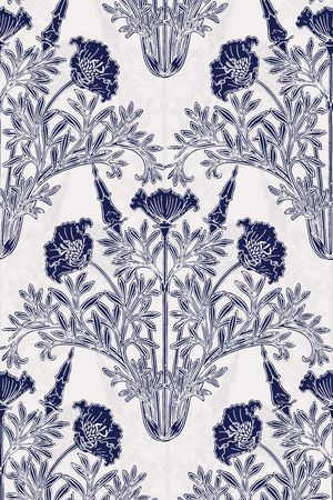 青花瓷印花华亿平台图片