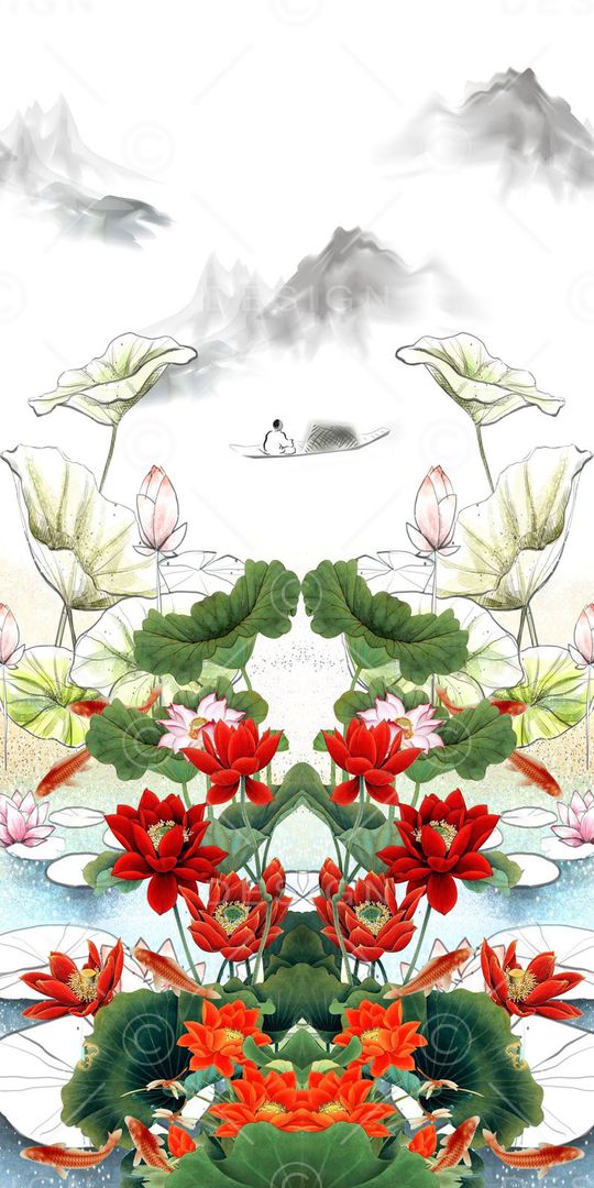 花卉印花华亿平台图片