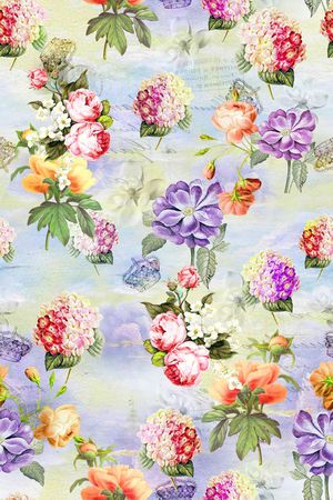 沙发布（花卉）印花华亿平台图片