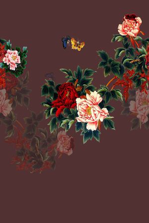 旗袍印花华亿平台图片