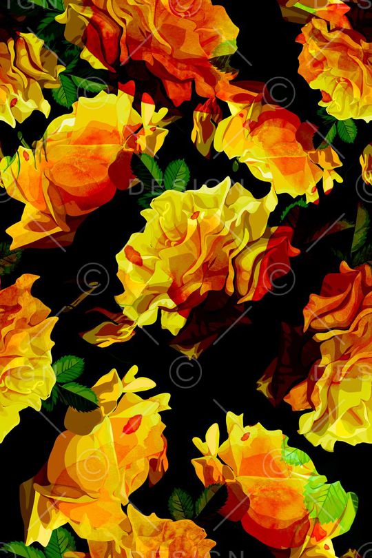 水彩肌理印花华亿平台图片