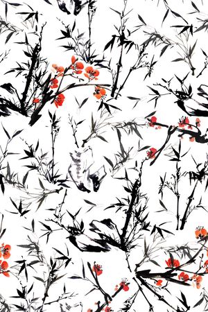 墨竹印花华亿平台图片