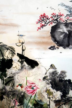 写意印花华亿平台图片