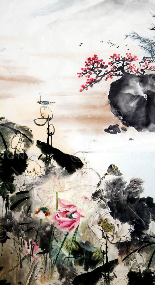 写意印花华亿平台图片