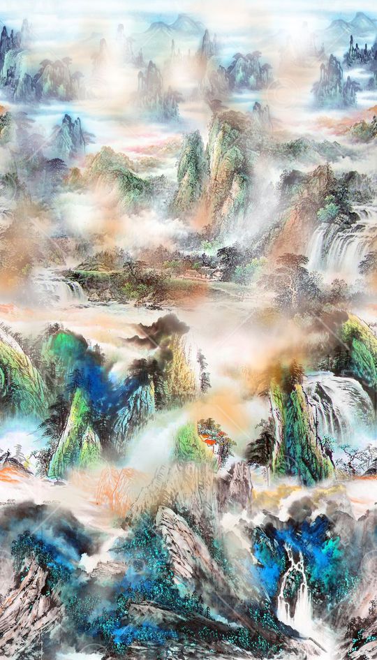 中国风印花华亿平台图片