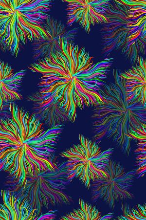 抽象花印花华亿平台图片