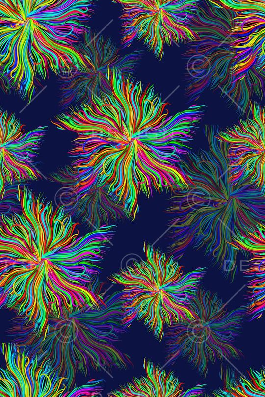 抽象花印花华亿平台图片