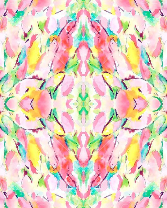 水彩色印花华亿平台图片