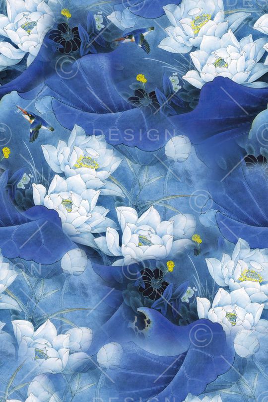 水墨印花华亿平台图片