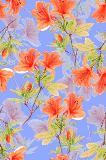 597598-时尚清新亮丽可爱花卉