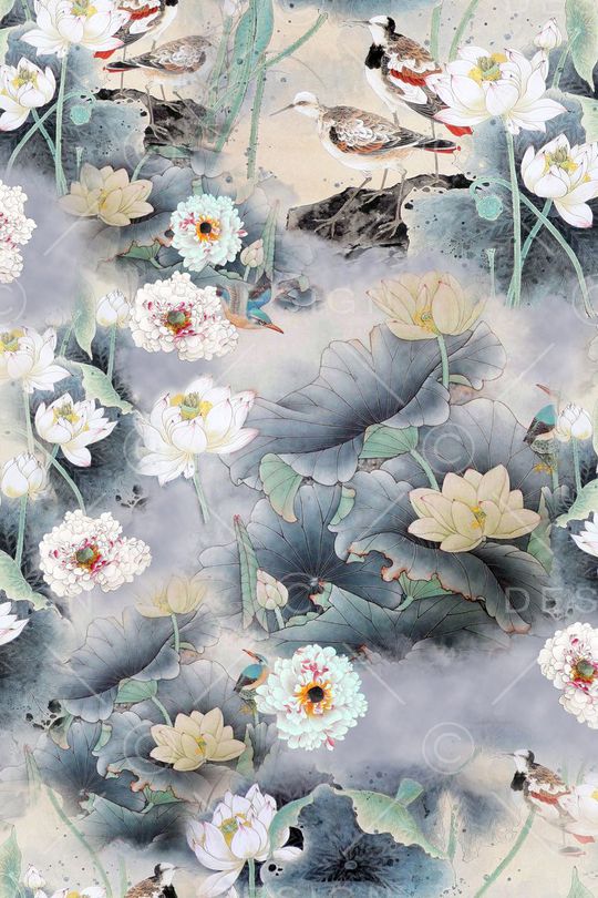 中国风印花华亿平台图片