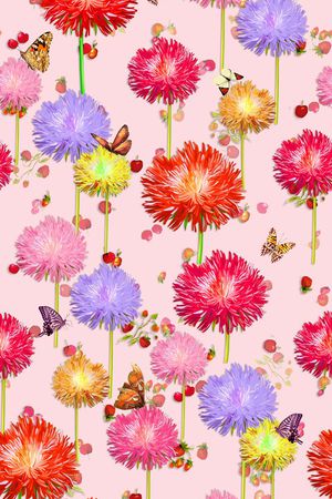 花朵花卉印花华亿平台图片