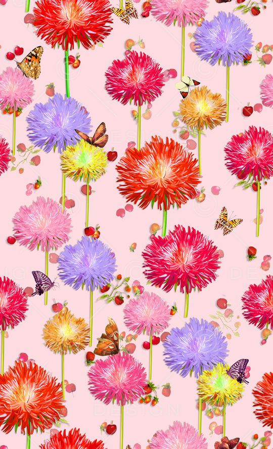 花朵花卉印花华亿平台图片