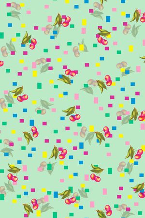 方格印花华亿平台图片