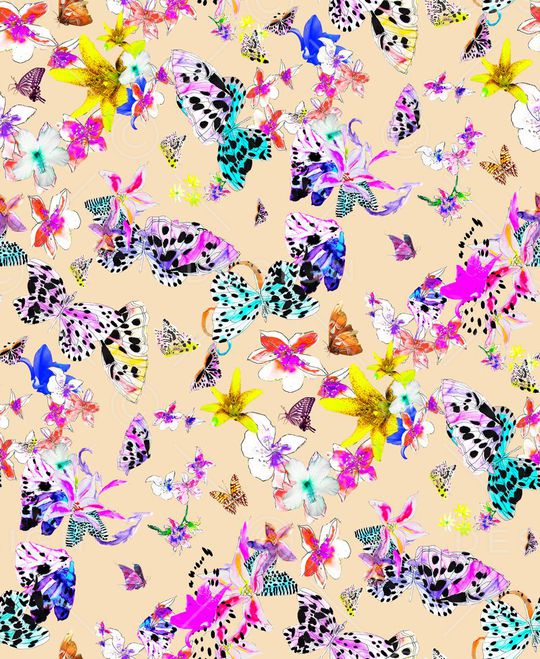 花鸟印花华亿平台图片