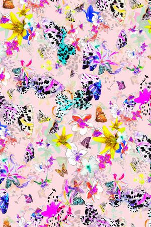 花鸟印花华亿平台图片