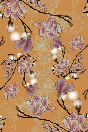 风格花卉印花华亿平台图片