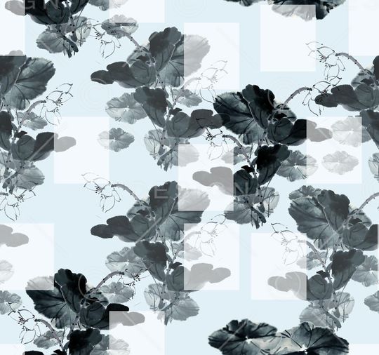 荷花印花华亿平台图片