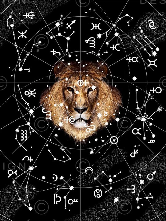 星座狮子印花华亿平台图片