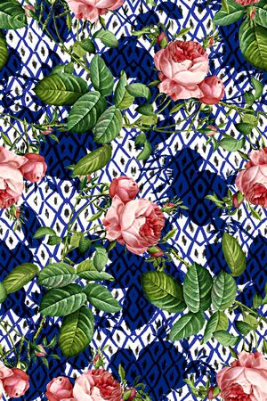 抽象几何清爽梦幻艺术平底立体手绘满版最新高清数码蕾丝民族中国风绣花珠宝肌理时尚潮

流大牌复古欧美风抽象纹理底纹印花华亿平台图片