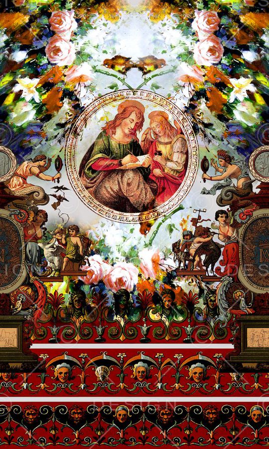 复古印花华亿平台图片