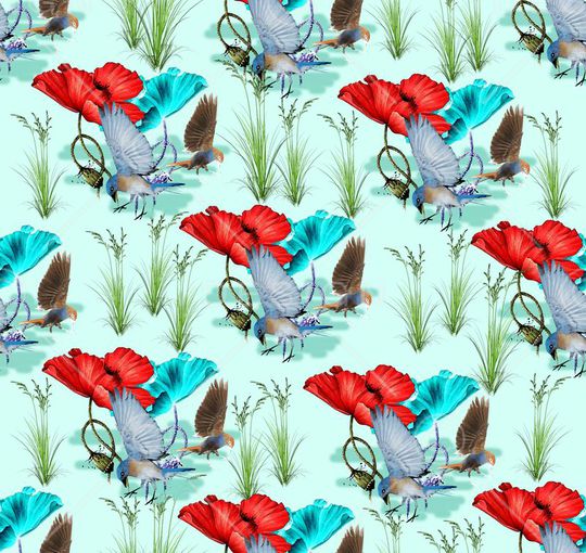 花卉印花华亿平台图片