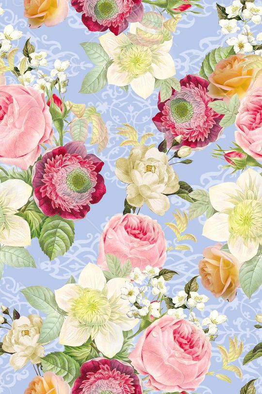 手绘花印花华亿平台图片