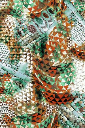 不规则几何印花华亿平台图片