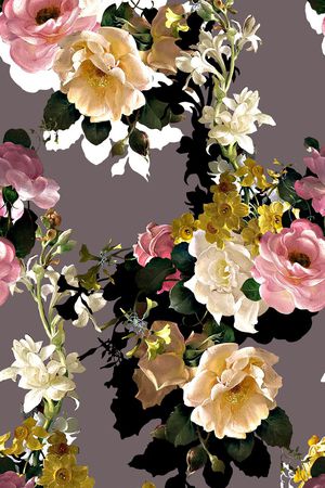 复古印花华亿平台图片