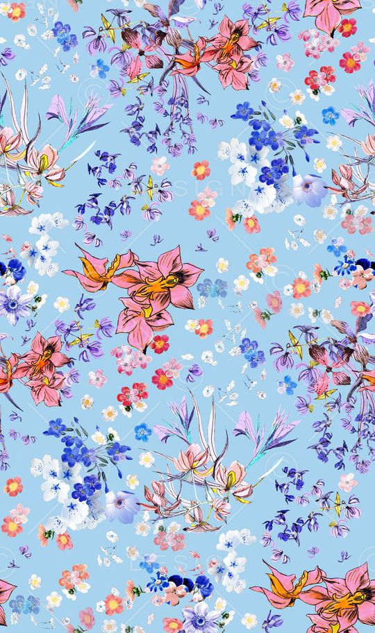 清新优雅印花印花华亿平台图片