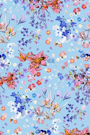 清新优雅印花印花华亿平台图片