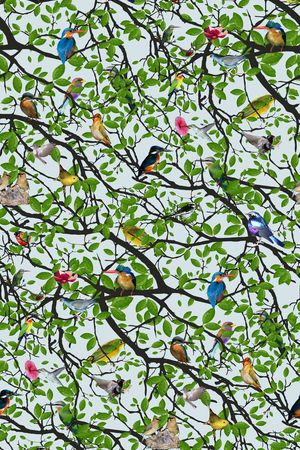 清新优雅印花印花华亿平台图片