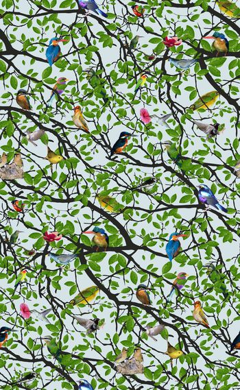 598311-原创时尚小鸟树枝叶子