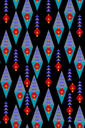 598316-手绘几何菱形组合