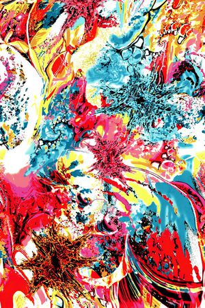 数码花大气抽象印花华亿平台图片