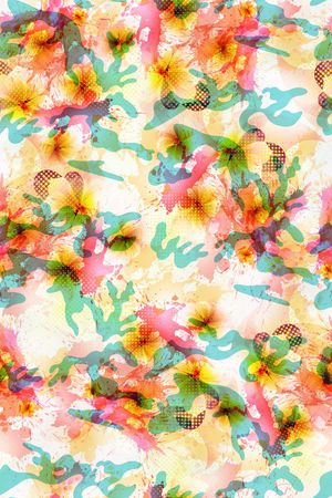 抽象迷彩纹印花华亿平台图片