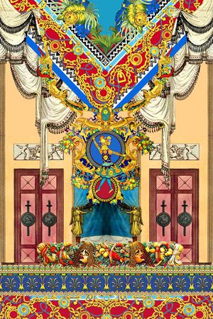 欧式宫廷风印花华亿平台图片