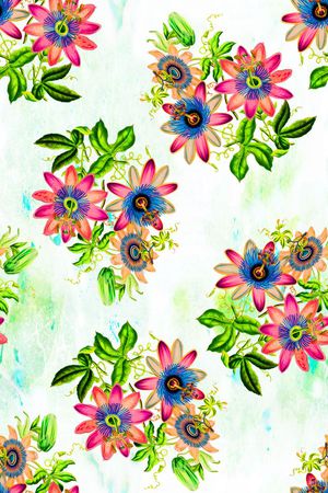 花朵印花华亿平台图片