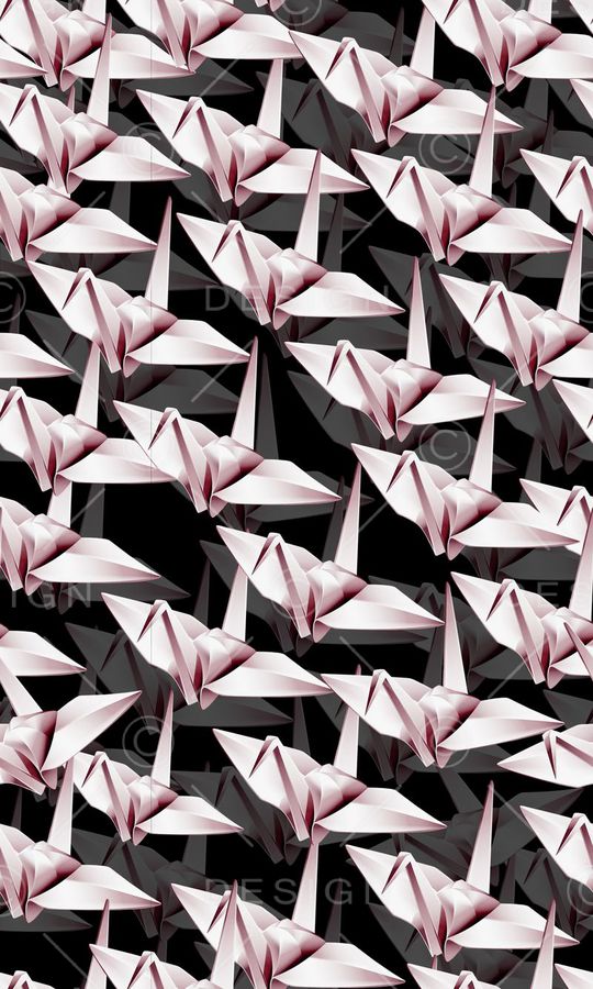 千纸鹤印花华亿平台图片