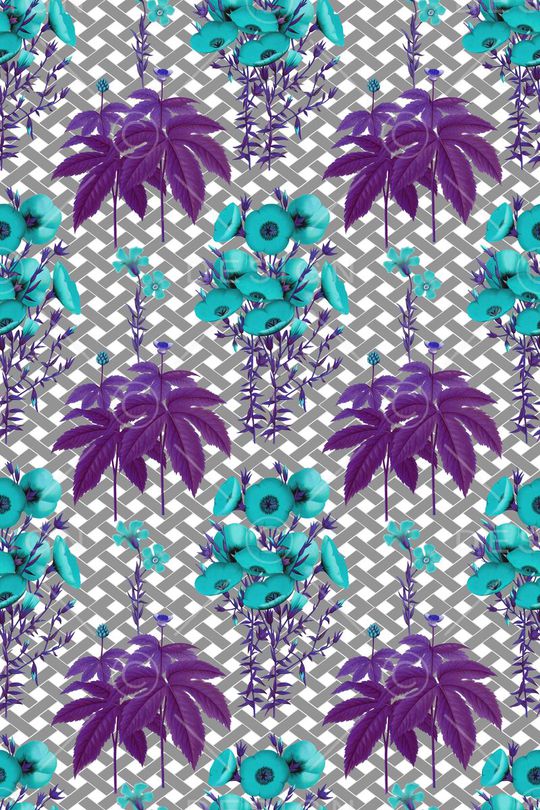 花卉植物印花华亿平台图片