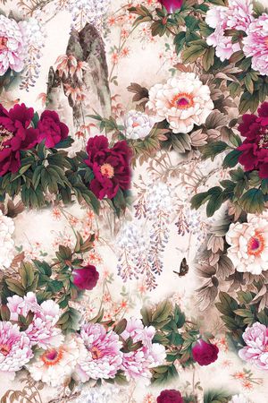 水墨印花华亿平台图片