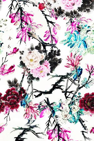 水彩印花华亿平台图片